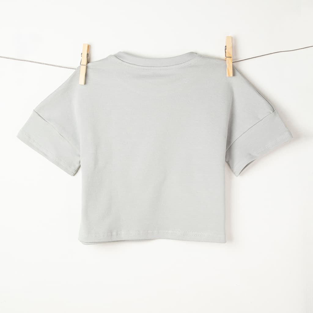 REMERA OVER GABY GRIS TOPO CLARA