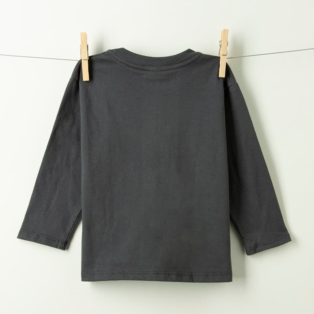 REMERA MANGA LARGA OVERSIZE JARA GRIS HUMO