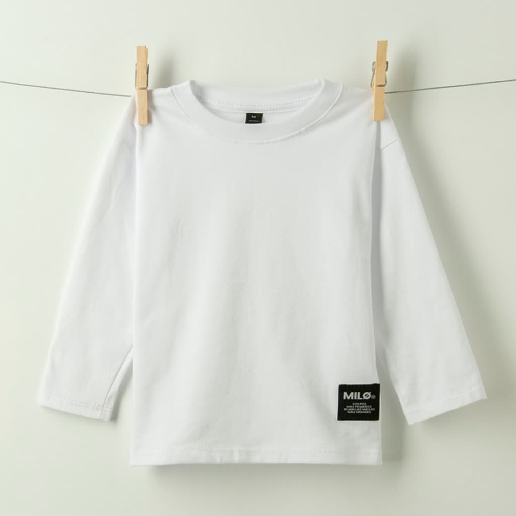 REMERA MANGA LARGA OVERSIZE JARA BLANCA