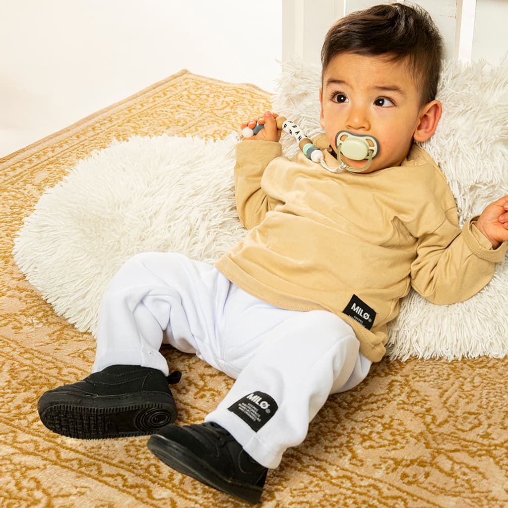 REMERA MANGA LARGA OVERSIZE JARA BEIGE
