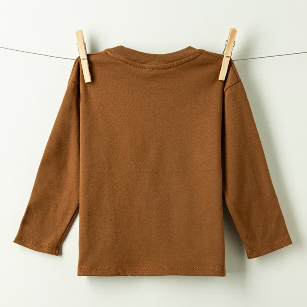 REMERA MANGA LARGA OVERSIZE JARA MOCHA