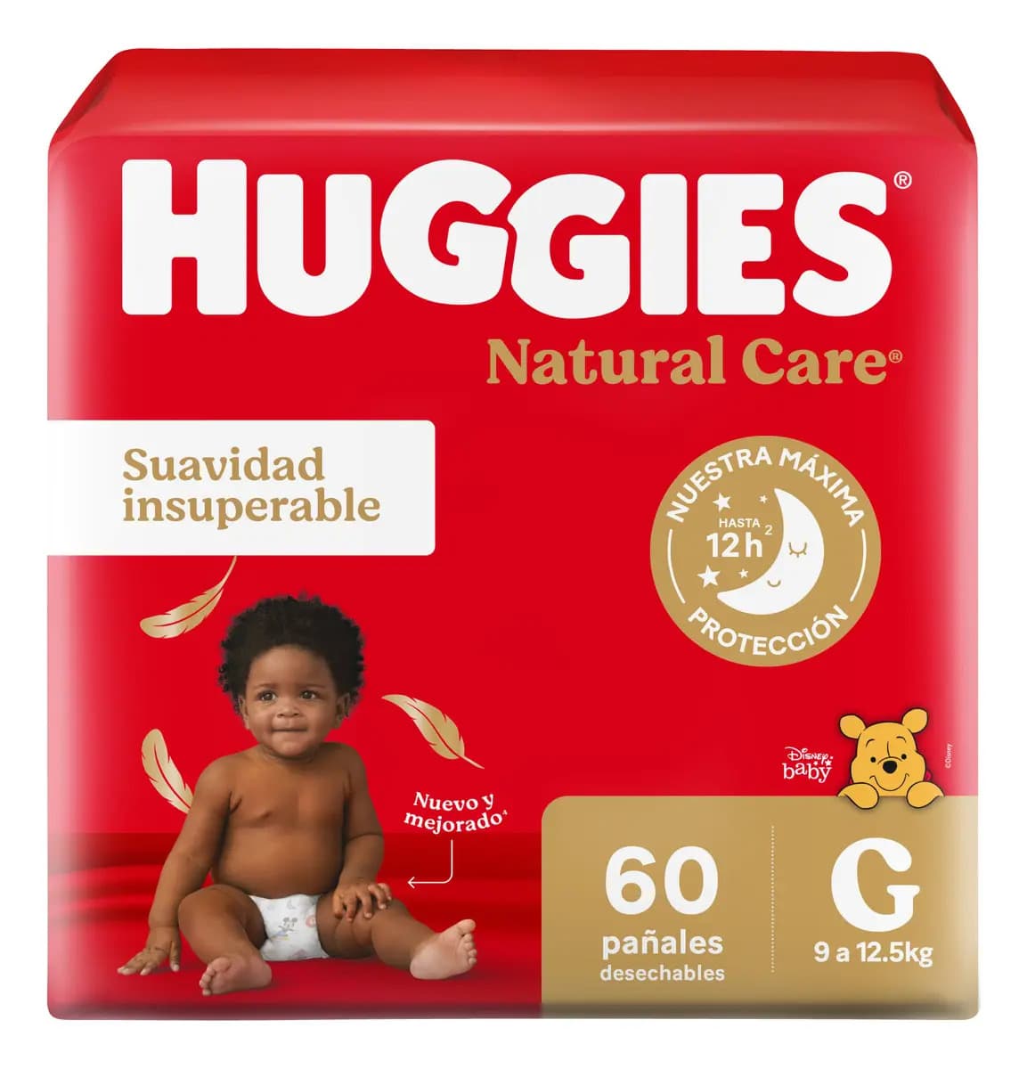 Pañales Huggies Natural Care g x 60 un
