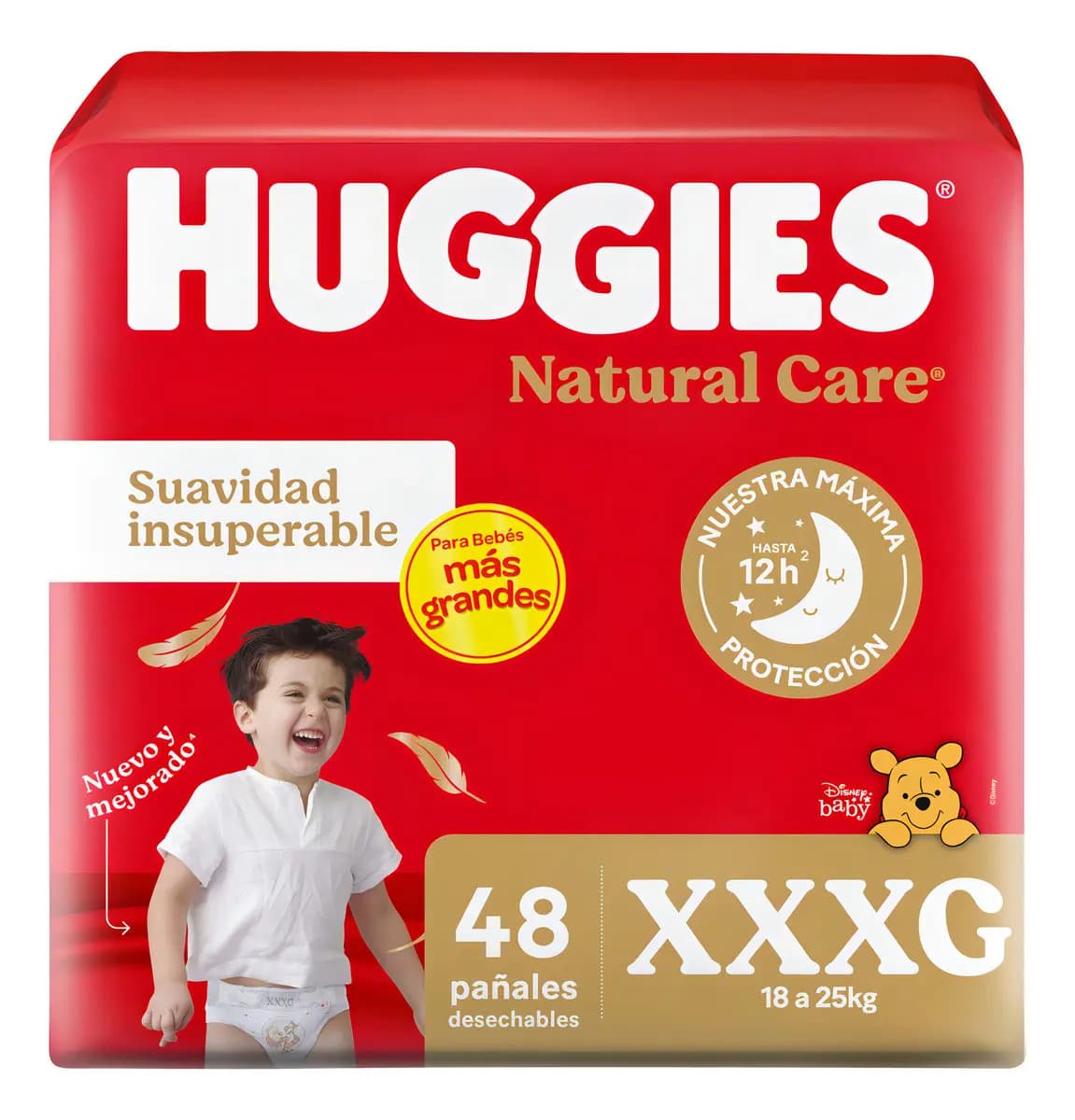 Pañales Natural Care XXXG x48